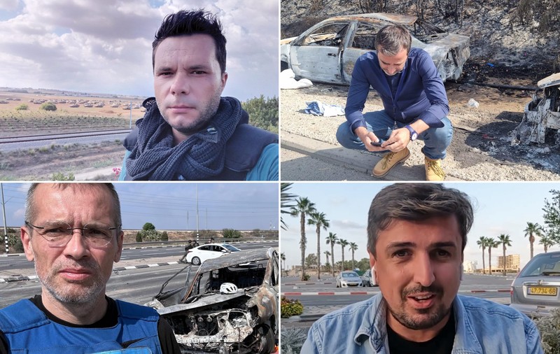 CAZUL PONTA - CILEACU. Patru experimentați jurnalişti români de război spun ce fac atunci când se aud alarmele aeriene: „Oamenii de pe internet au voie să râdă de ce facem noi, dar noi trebuie să avem grijă de vieţile noastre”