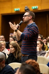 Dominic Fritz, primarul Timișoarei, la proiecția „Colectiv”