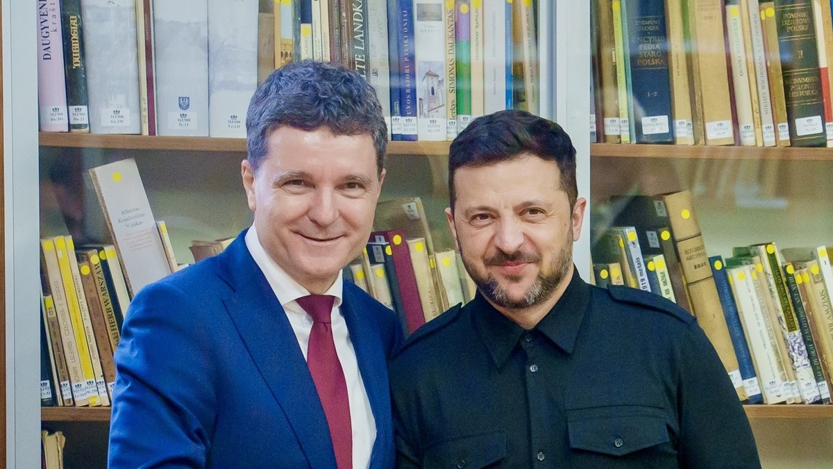 Nicușor Dan și Volodimir Zelenski. Foto: Administrația Prezidențială