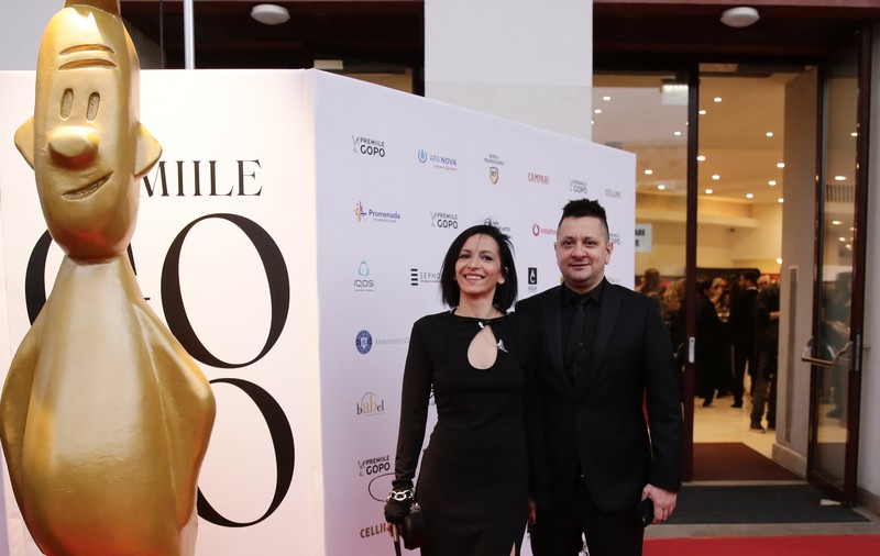 Octavian Strunilă și soția lui, apariție surprinzătoare la Premiile GOPO 2024. Rochia Oanei a atras toate privirile