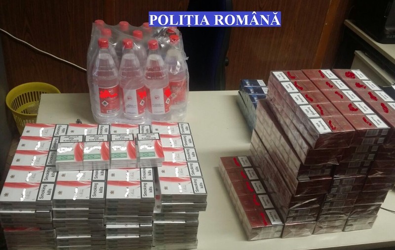 Percheziţii la o reţea specializată în traficul cu ţigarete şi alcool din Mureș și Timiș. Mai multe produse au fost confiscate