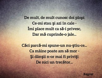 Regret de Bacovia