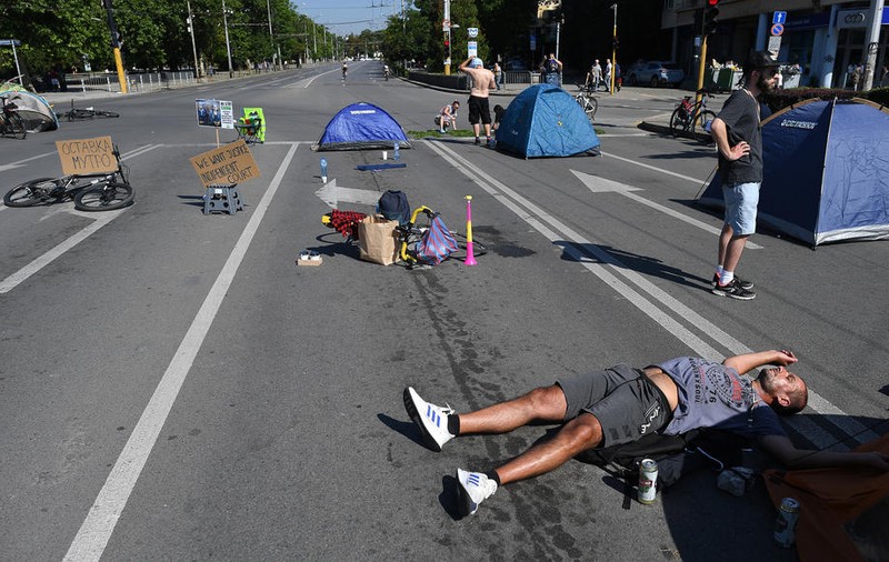 Autostrada din Bulgaria care duce spre vama Kulata, blocată de protestatari. Manifestații și în centrul Sofiei