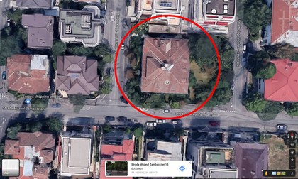 Casa Sadoveanu pe Google Maps, vedere din satelit