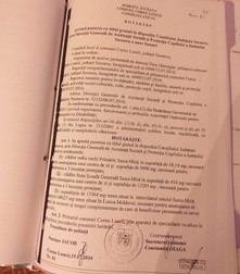 Hotărârea de Consiliu local prin care DGASPC Suceava primea gratuit două terenuri și două clădiri spre folosință
