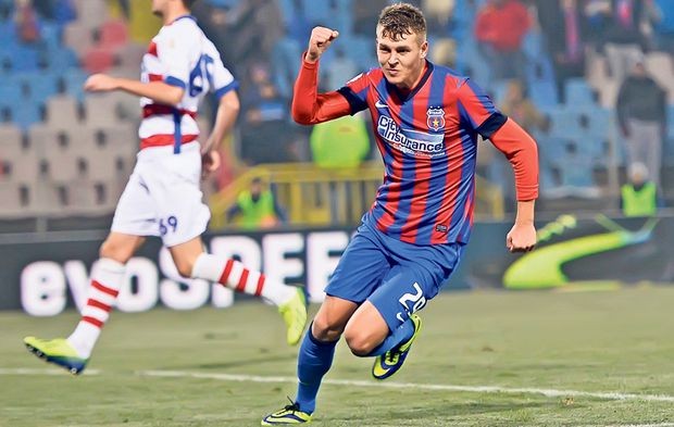 Alexandru Târnovan a marcat, în octombrie 2013, singurul său gol pentru echipa mare a Stelei, într-un joc de Cupă cu Oțelul Galați