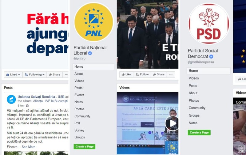 Câți bani au cheltuit USR, PSD și PNL pentru publicitate online, în campania electorală. USR a investit cel mai mult pe Facebook, PNL - pe Google