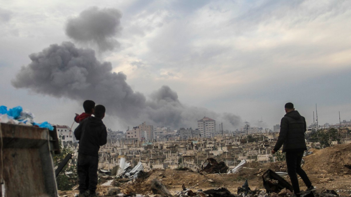 Bombardament efectuat de israelieni în Gaza. Imagine ilustrativă Foto: Profimedia