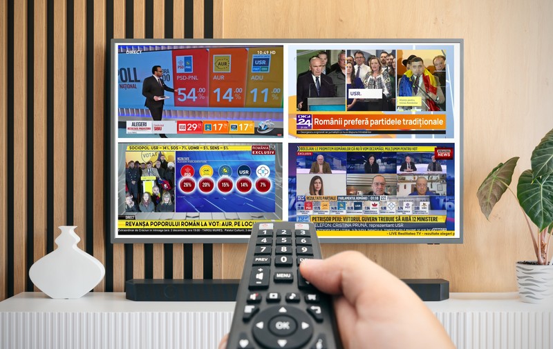 Televiziunile de știri au profitat de primul tur al alegerile prezidențiale, crescându-și ratingurile în luna noiembrie. Care a fost clasamentul audiențelor