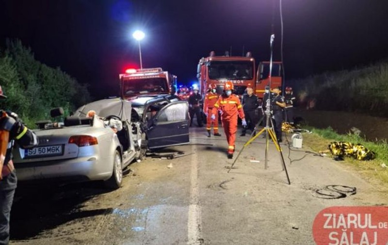 VIDEO|A fost activat planul roșu de intervenție în Sălaj. O familie care se întorcea de la mare, spulberată de un șofer teribilist