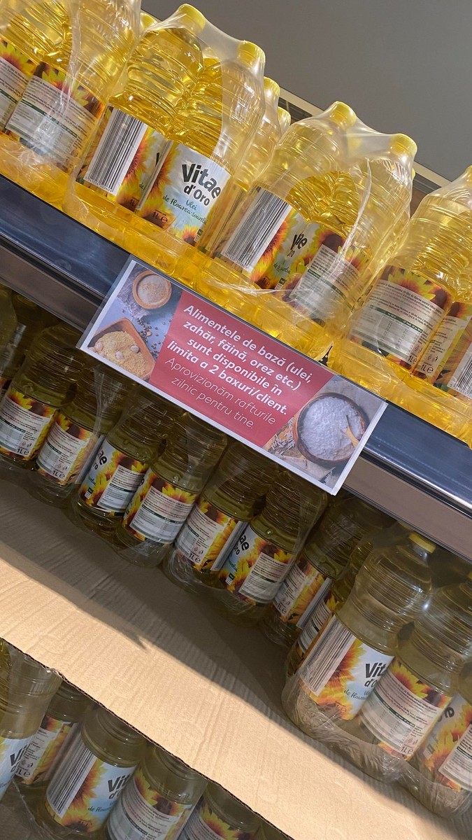 La Kaufland limita de baxuri de ulei cumpărate este de două