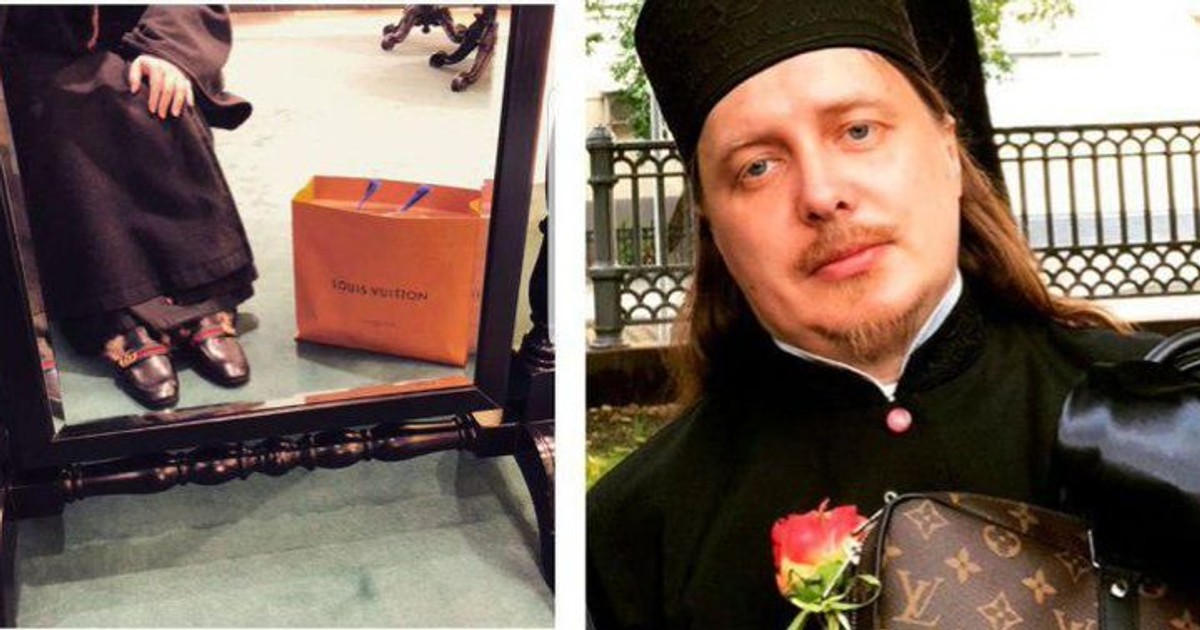 Un preot rus se laudă pe rețelele de socializare cu genți și încălțăminte Louis Vuitton și Gucci