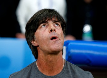 epa05360071 German coach Joachim Loew prior the UEFA EURO 2016 group C preliminary round match between Germany and Ukraine at Stade Pierre Mauroy in Lille Metropole, France, 12 June 2016. (RESTRICTIONS APPLY: For editorial news reporting purposes only. Not used for commercial or marketing purposes without prior written approval of UEFA. Images must appear as still images and must not emulate match action video footage. Photographs published in online publications (whether via the Internet or otherwise) shall have an interval of at least 20 seconds between the posting.) EPA/LAURENT DUBRULE EDITORIAL USE ONLY EDITORIAL USE ONLY