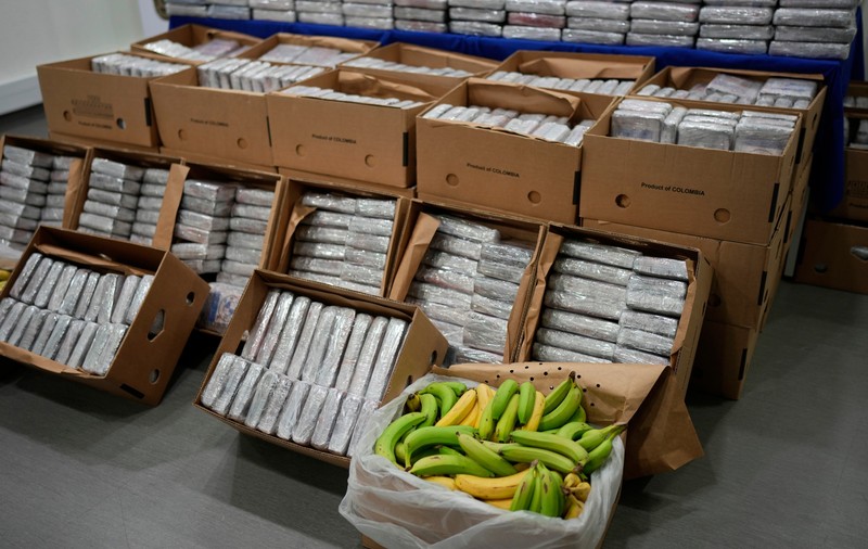 Cocaină în valoare de 3,2 milioane de euro, ascunsă în containere cu banane, în Grecia