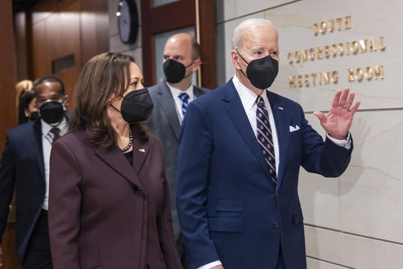 Joe Biden și Kamala Harris, vicepreședintele SUA.