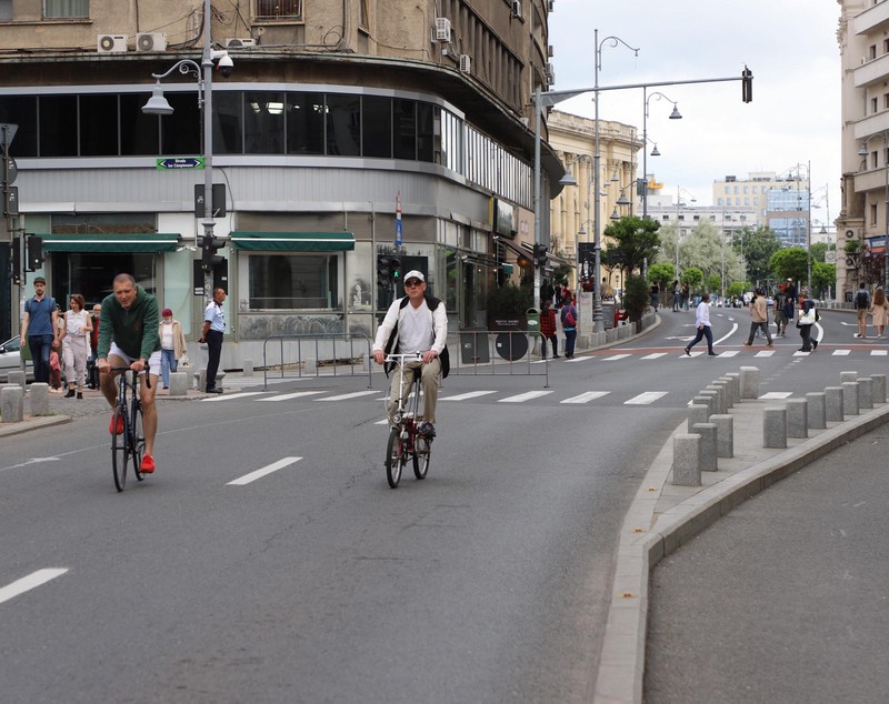 HARTĂ | Străzile din centrul Bucureștiului au devenit pietonale pe timpul weekendului