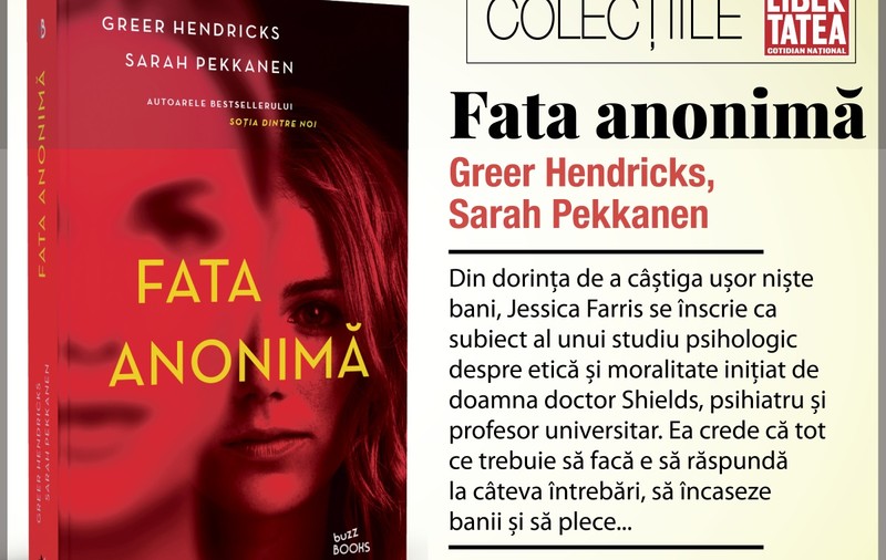 „Fata anonimă”, de Greer Hendricks și Sarah Pekkanen | RECOMANDARE DE CARTE