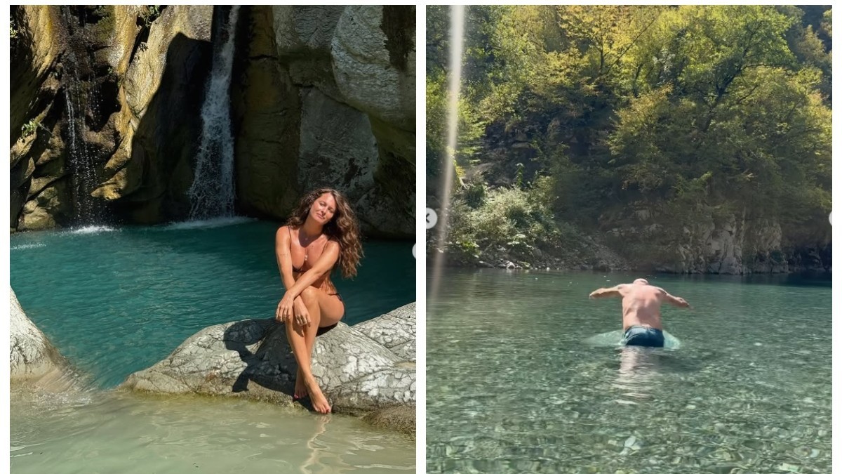 Raluca si iubitul israelian, Guy Kouris, în Albania