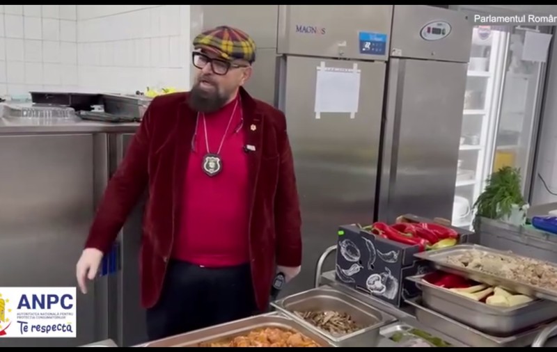 Piedone, la controlul în restaurantul din Parlament: „Vă bateți joc? Aveți vreun blat să otrăviţi parlamentarii? Dacă aici se mănâncă așa…”