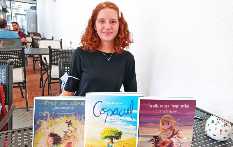PORTRET. La doar 14 ani, Ana a publicat deja trei cărți pentru copii: „Un scriitor e ca un detectiv, trebuie să fie atent la cele mai mici detalii ale vieții”