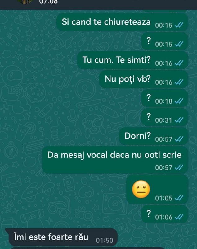 „Nu am aer”. Cum arată mesajele trimise de femeia moartă în maternitatea din Botoșani. Publicate de fratele ei, au devenit simbolul campaniei pentru demiteri