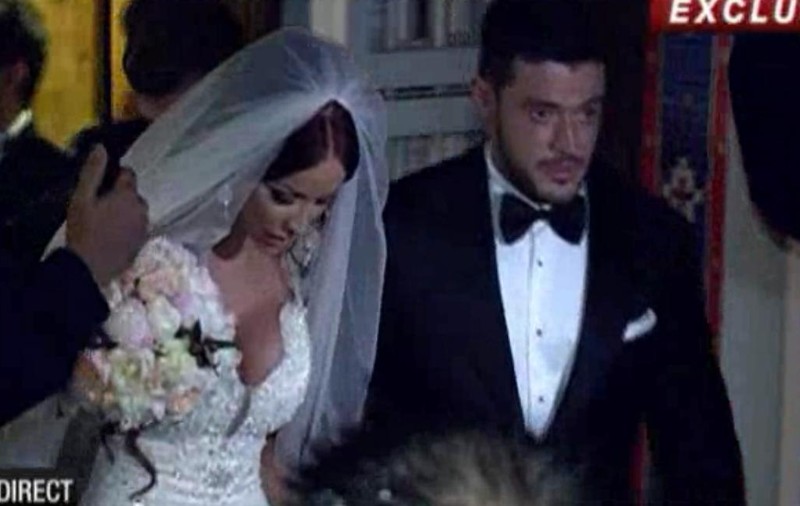 NUNTĂ BIANCA DRĂGUŞANU. PRIMA IMAGINE CU BIANCA DRĂGUŞANU ŞI VICTOR SLAV după ce au devenit SOŢI ÎN FAŢA LUI DUMNEZEU! FOTO