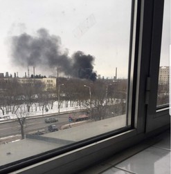 Incendiu puternic la fosta rafinărie Astra din Ploiești