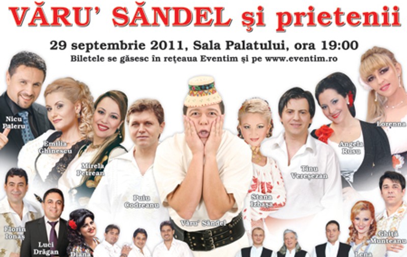 ”Văru’ Săndel și prietenii” la Sala Palatului