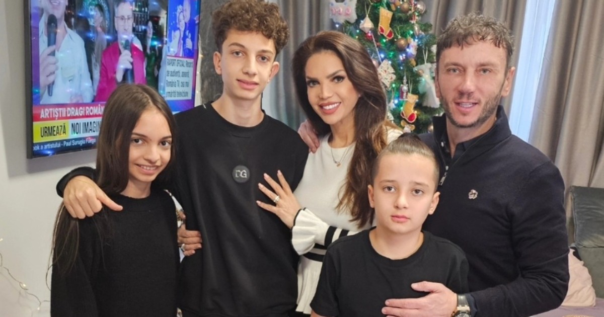 Cristina Spătar și familia sa