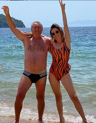 Adela Popescu și tatăl ei