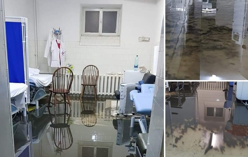 Un medic din Arad este cercetat disciplinar, după ce a pus pe Facebook poze cu spitalul inundat de o ploaie