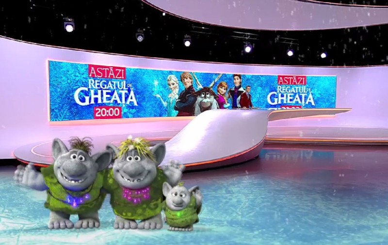Personajele din Frozen au invadat studioul Observatorului de la Antena 1 | VIDEO