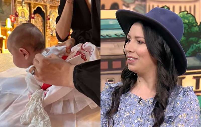 Cristina Bălan și-a botezat fetița, pe Nadeea Sofia: „Pare un copil tare înţelept”. Primele imagini de la eveniment