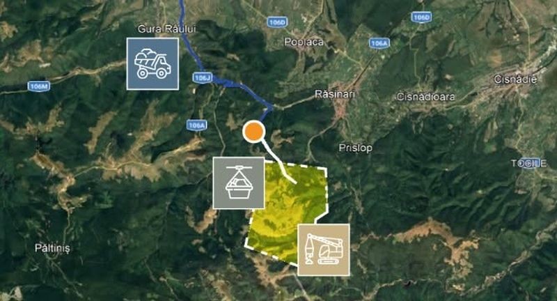 Proiectul minier de la Sibiu. Sursa foto: mpimagnesium.com