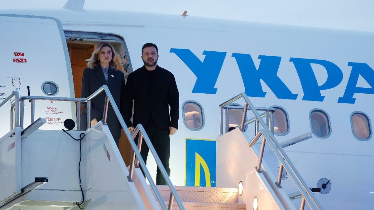 Președintele Ucrainei, Volodimir Zelenski, și soția sa, Olena Zelenska, sosesc la Calgary miercuri, 9 septembrie 2026. Cda-Ucraina, Calgary, Canada – 09 septembrie 2026