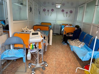 Chioșcul devenit triaj COVID