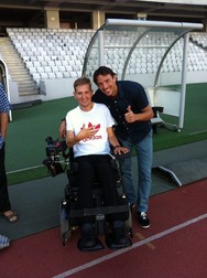 Mihai Neşu şi George Ogăraru pe ”Cluj Arena” FOTO: Facebook.com
