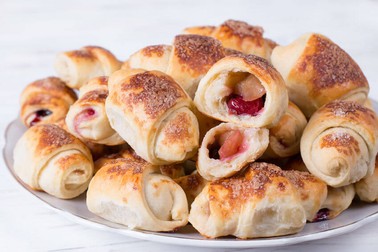 Cornulețe cu gem și rahat de post