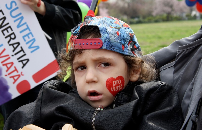 Copil la Marșul pentru Viață din 23 martie 2019. Foto: Michael Bird