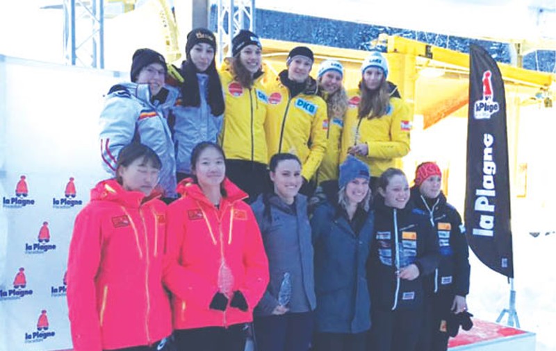 Echipajul de bob feminin al României, argint în etapa de Cupa Europei de la La Plagne