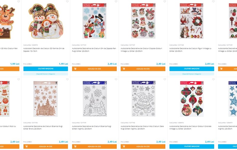 Jumbo vinde decorațiuni de Crăciun cu mai puțin de 2 lei bucata. Cât costă cele mai ieftine ornamente la Lidl