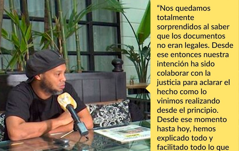 Primul interviu al lui Ronaldinho după ce a fost arestat în Paraguay. Ce va face când va ajunge acasă