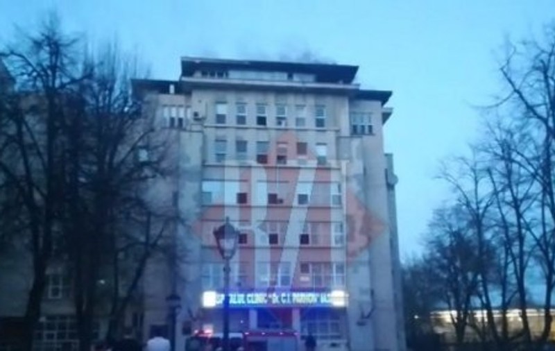 Încă un incendiu la Spitalul de Boli Cardiovasculare din Iași, în nici 24 de ore