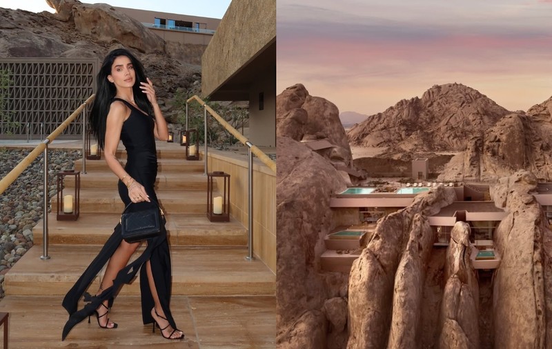 Cum arată hotelul în stâncă în care s-a cazat Adelina Pestrițu în Arabia Saudită. O noapte costă până la 3.500 de euro