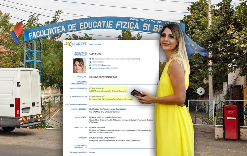 Cum umfli un CV ca să lucrezi în străinătate: cazul kinetoterapeutei care spune că a lucrat 16 luni la o firmă din Turnu Severin, la care a făcut practică de câteva ori