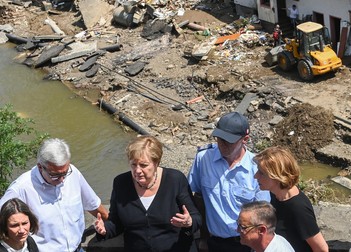 Cancelarul german Angela Merkel. Fotografie via EPA-EFE/CHRISTOF STACHE / POOL