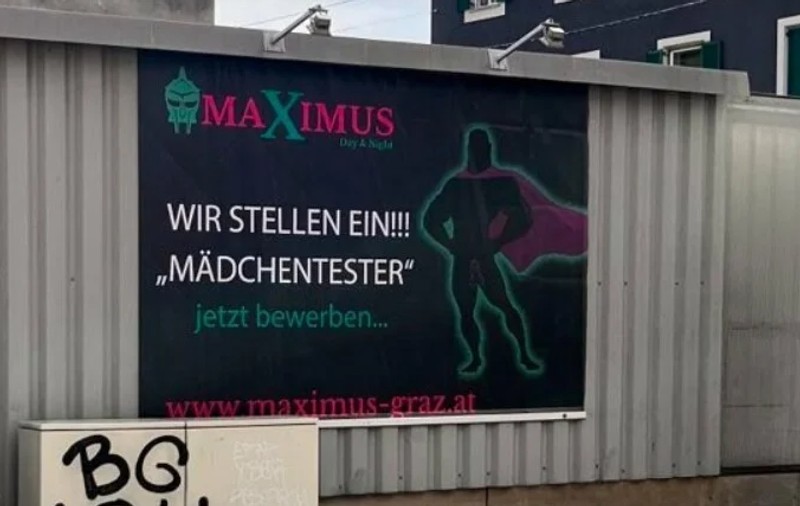 „Căutăm bărbați care să ne testeze «fetițele»”, reclama stradală care a scandalizat Austria