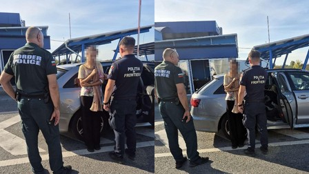 Polițiștii au descoperit o femeie ascunsă sub pătură la Calafat Sursa foto: Poliția de Frontieră