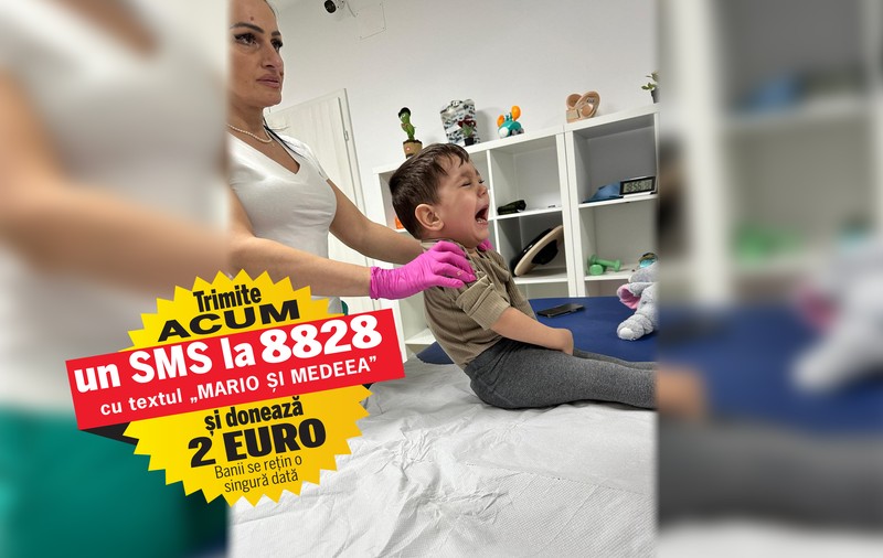 Frații Mario și Medeea au nevoie de 1.200.000 de euro pentru un tratament genetic. Bolnavi de paraplegie spastică ereditară, copiii pot beneficia de procedura salvatoare în Australia