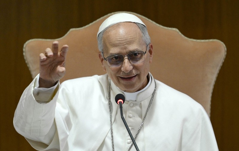 Papa Leon al XIV-lea a explicat de ce şi-a ales acest nume, şi-a prezentat blazonul şi şi-a anunţat deviza, la prima întâlnire cu cardinalii